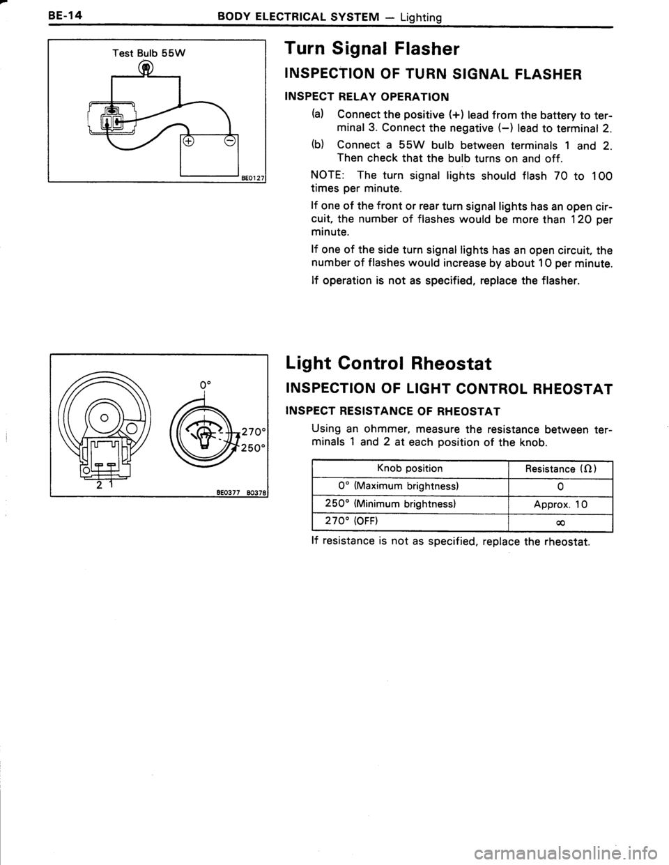 TOYOTA TERCEL 1985 Repair Manual TOYOTA TERCEL 1985 Repair Manual