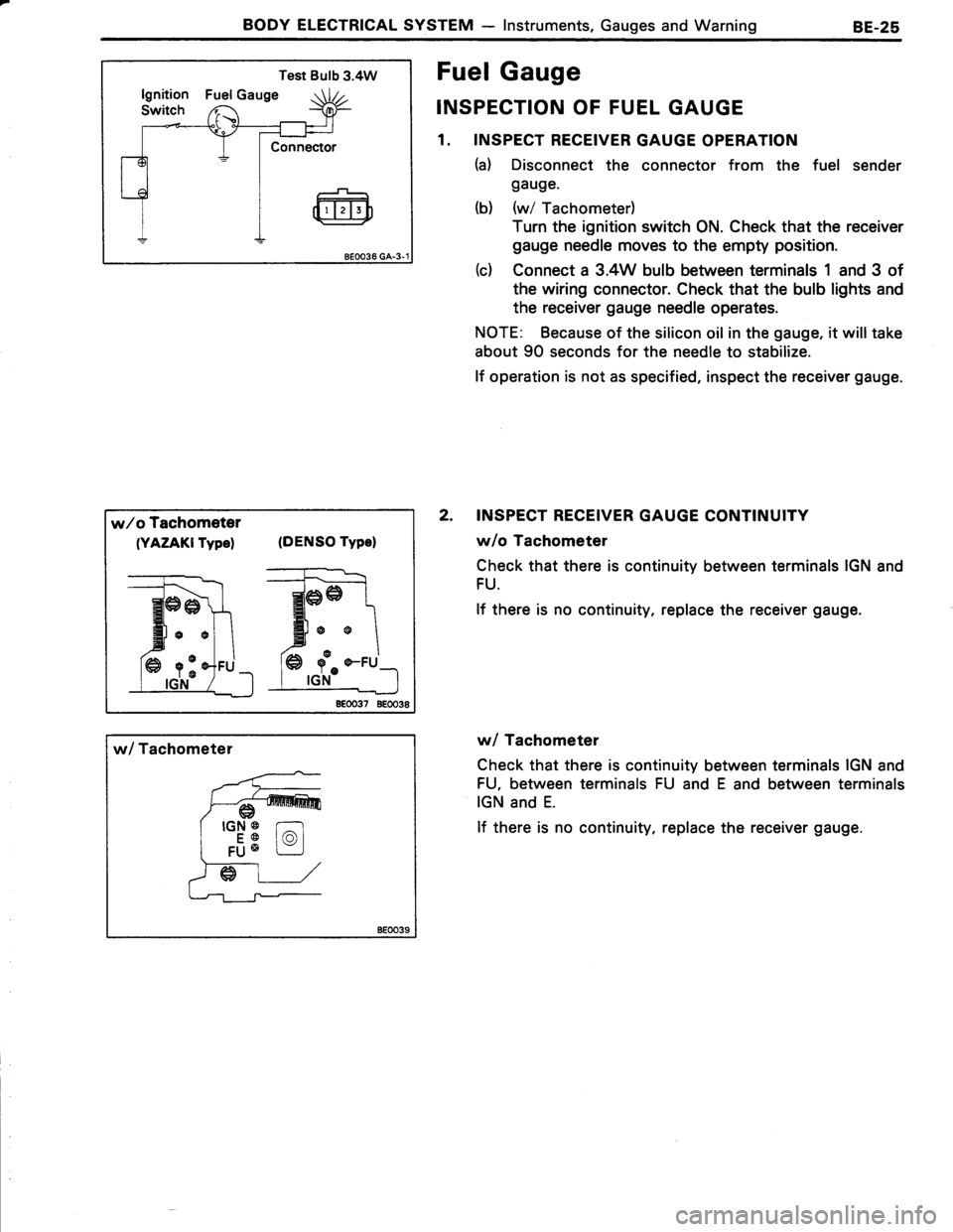 TOYOTA TERCEL 1985 Repair Manual TOYOTA TERCEL 1985 Repair Manual