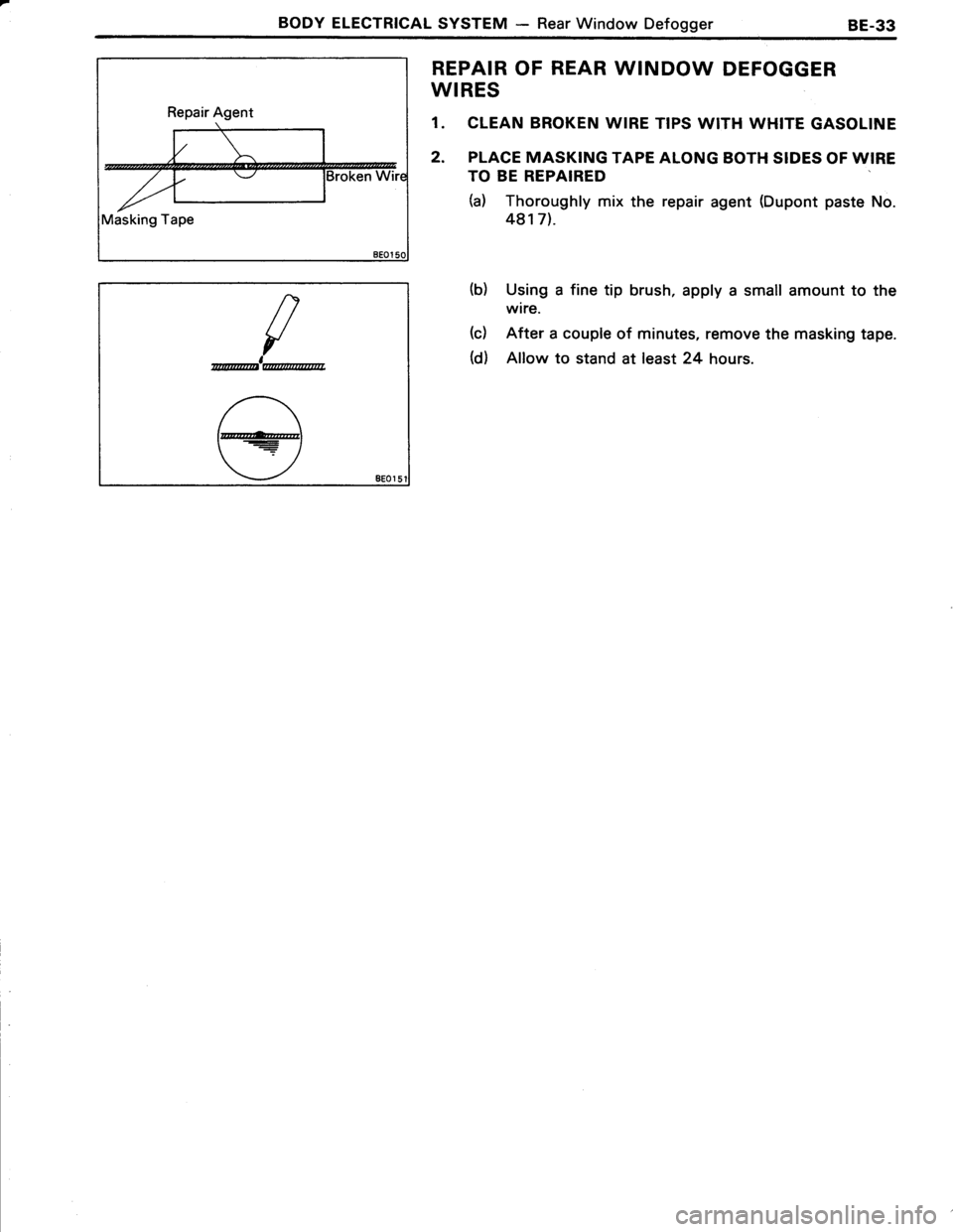 TOYOTA TERCEL 1985 Repair Manual TOYOTA TERCEL 1985 Repair Manual