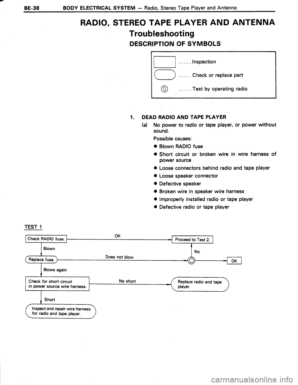 TOYOTA TERCEL 1985 Repair Manual TOYOTA TERCEL 1985 Repair Manual