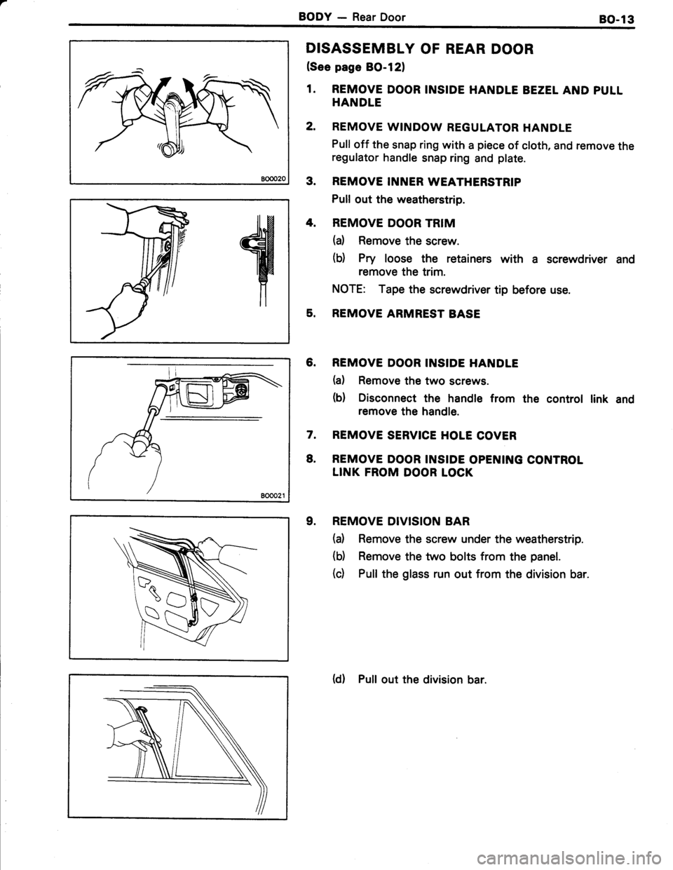 TOYOTA TERCEL 1985 Repair Manual TOYOTA TERCEL 1985 Repair Manual
