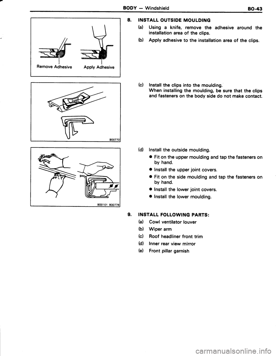 TOYOTA TERCEL 1985 Repair Manual TOYOTA TERCEL 1985 Repair Manual