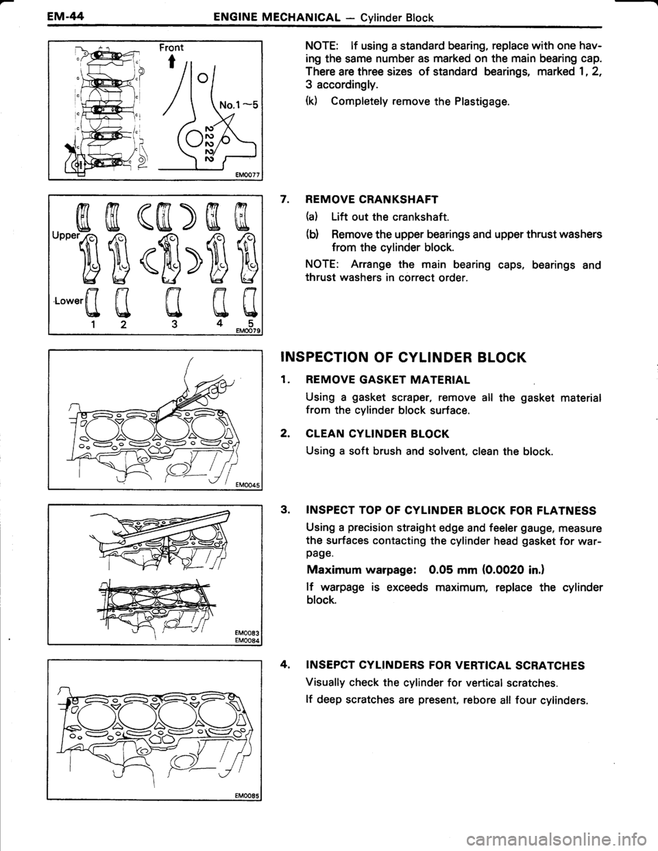 TOYOTA TERCEL 1985 Manual PDF 