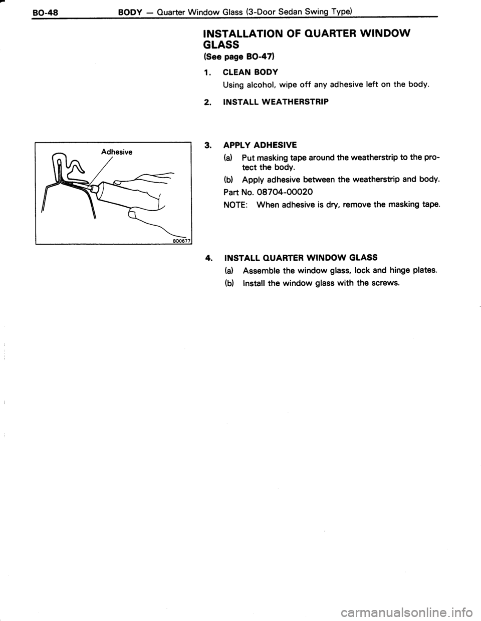 TOYOTA TERCEL 1985 Repair Manual TOYOTA TERCEL 1985 Repair Manual