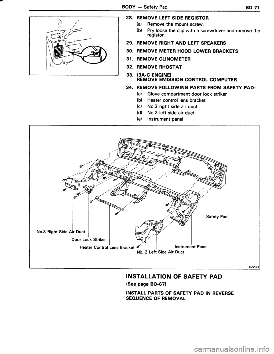 TOYOTA TERCEL 1985 Repair Manual TOYOTA TERCEL 1985 Repair Manual