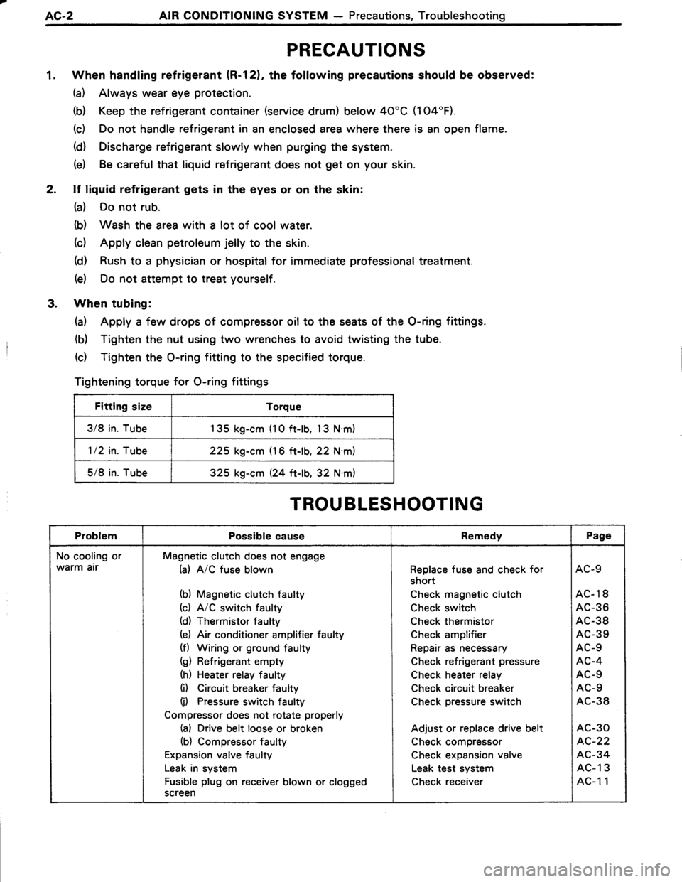 TOYOTA TERCEL 1985 Repair Manual TOYOTA TERCEL 1985 Repair Manual