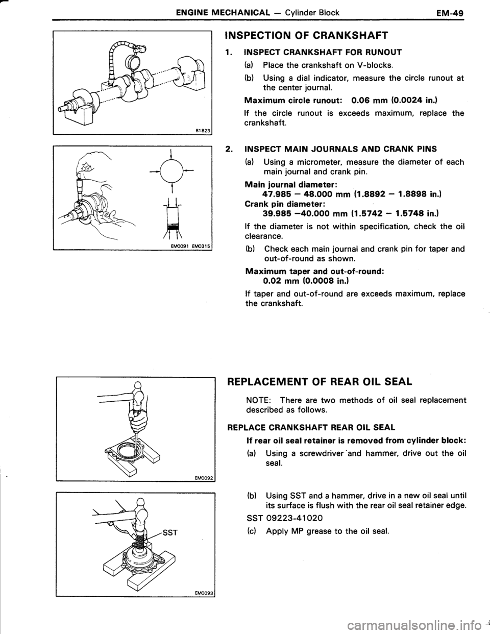 TOYOTA TERCEL 1985 Manual PDF 