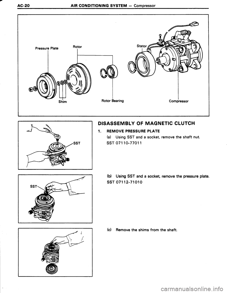 TOYOTA TERCEL 1985  Repair Manual 