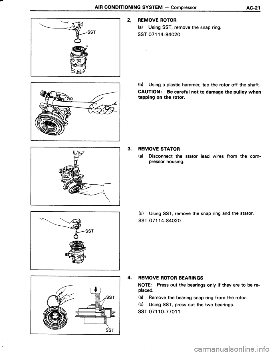 TOYOTA TERCEL 1985  Repair Manual 