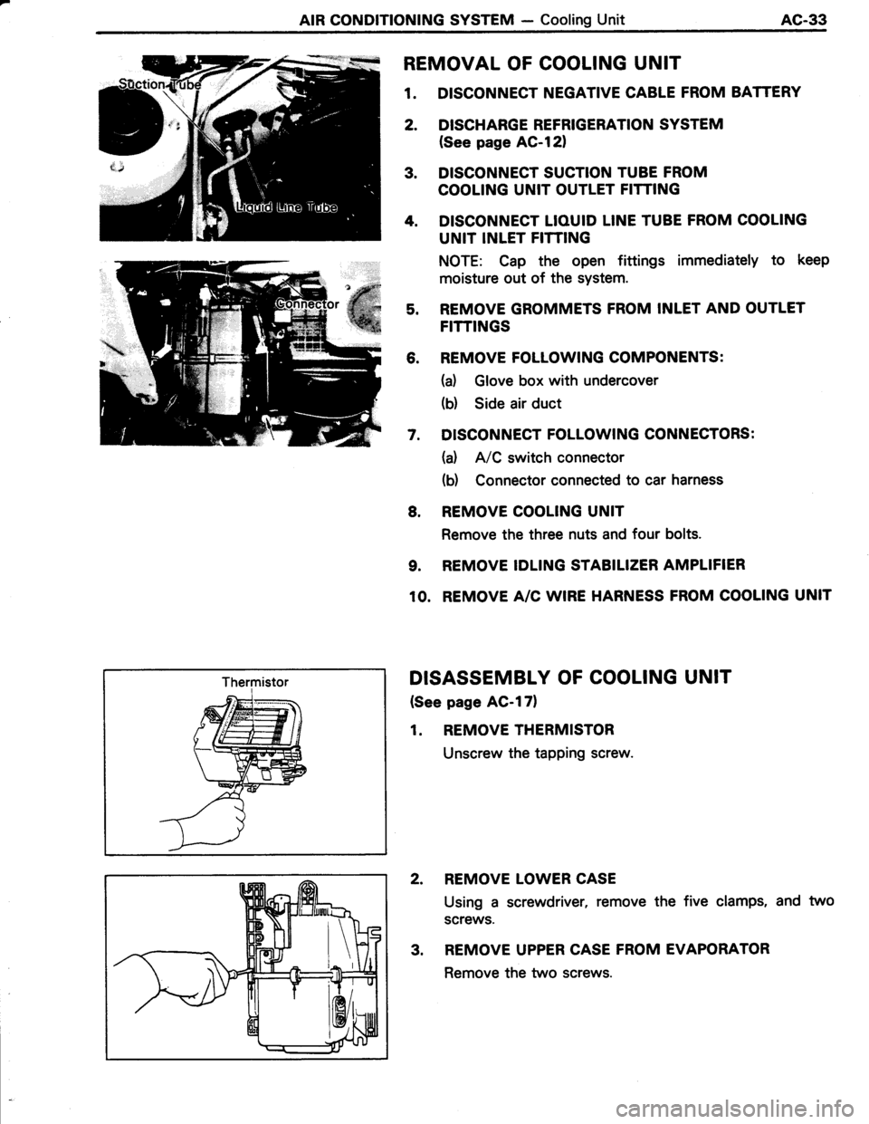 TOYOTA TERCEL 1985  Repair Manual 