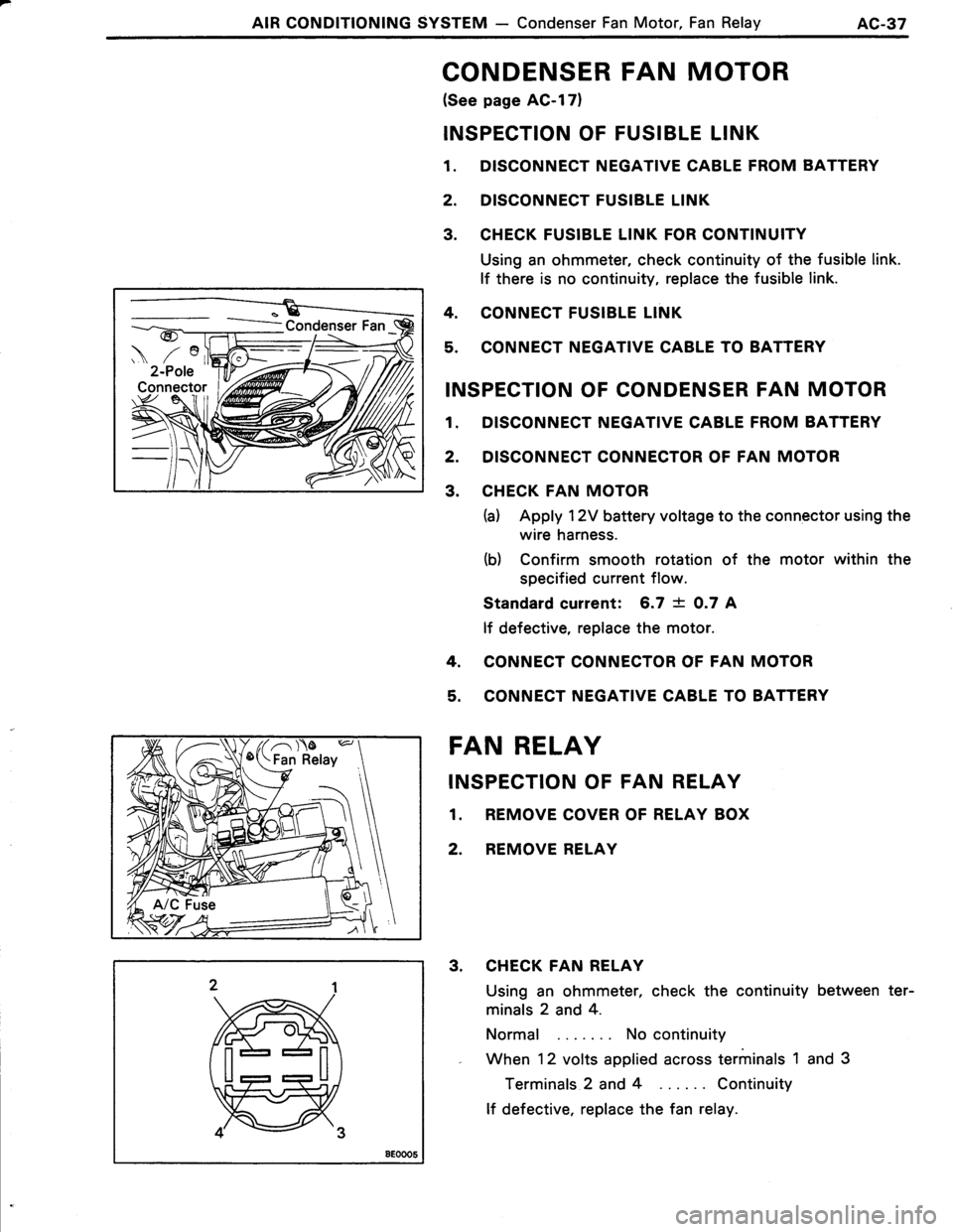 TOYOTA TERCEL 1985  Repair Manual 