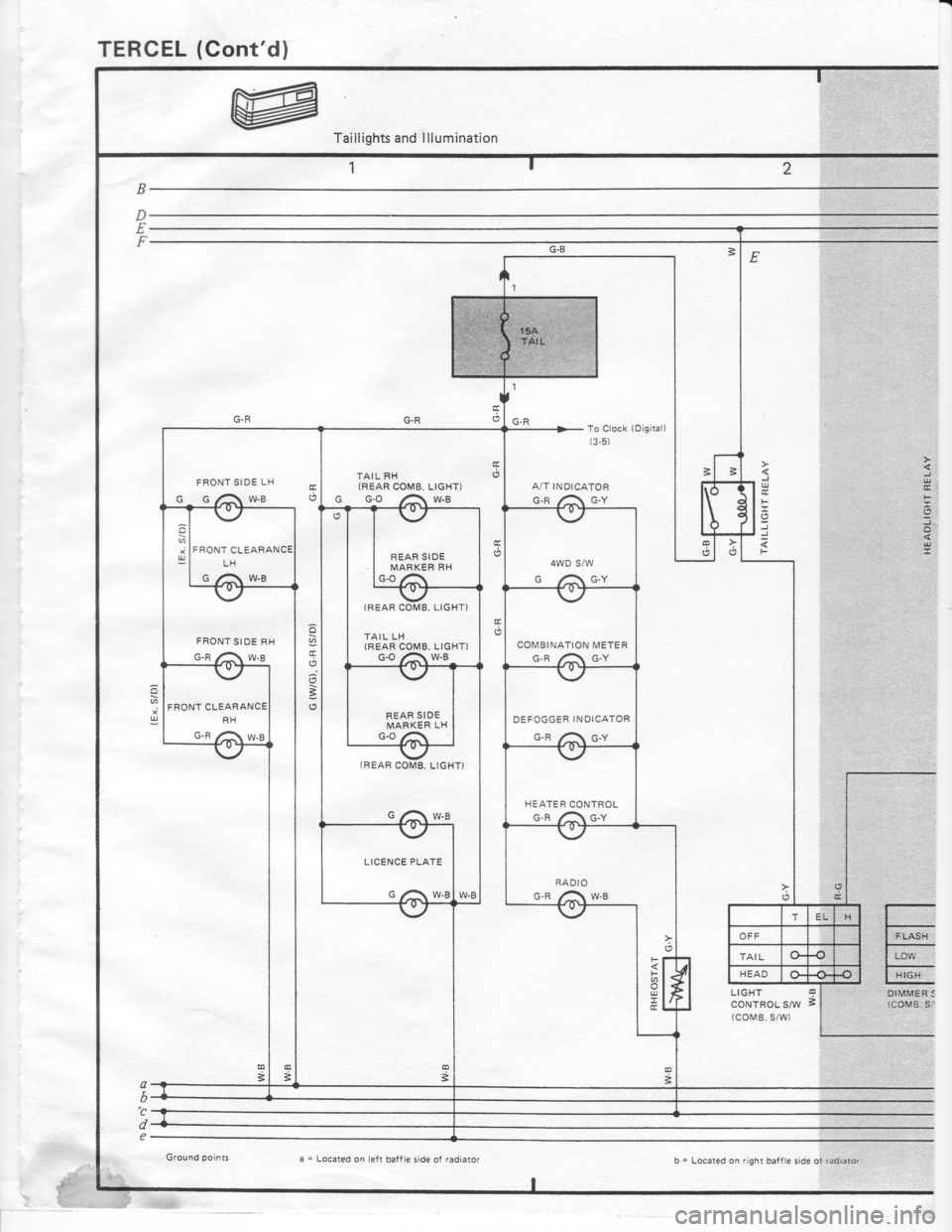 TOYOTA TERCEL 1985  Repair Manual 