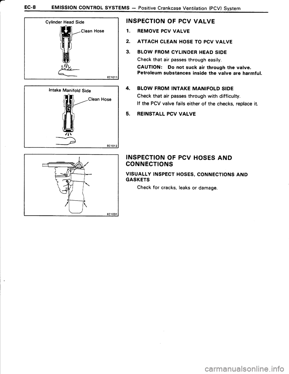 TOYOTA TERCEL 1985 Owners Manual TOYOTA TERCEL 1985 Owners Manual