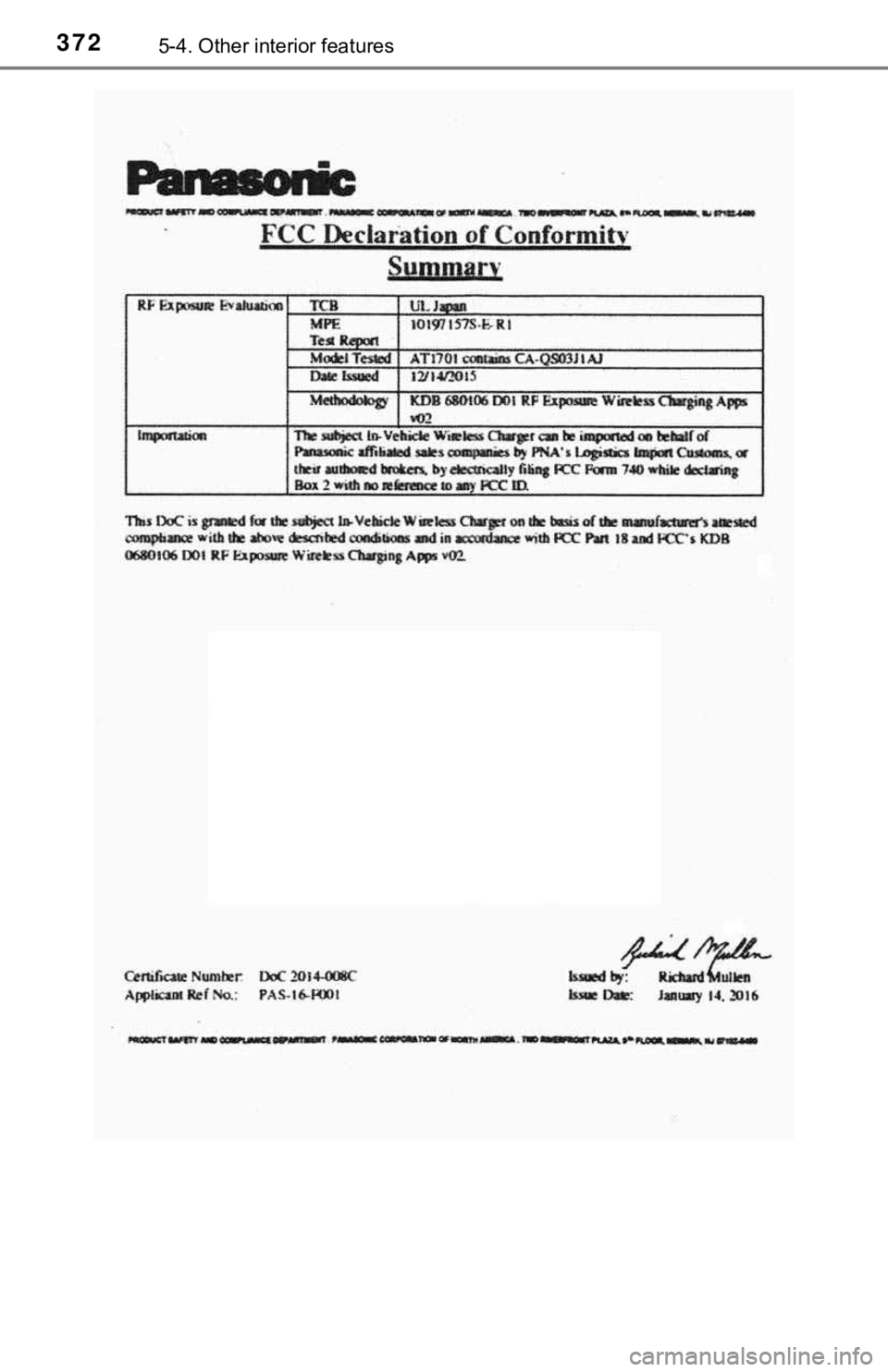 TOYOTA AVALON 2022 Owners Manual 3725-4. Other interior features TOYOTA AVALON 2022 Owners Manual 3725-4. Other interior features