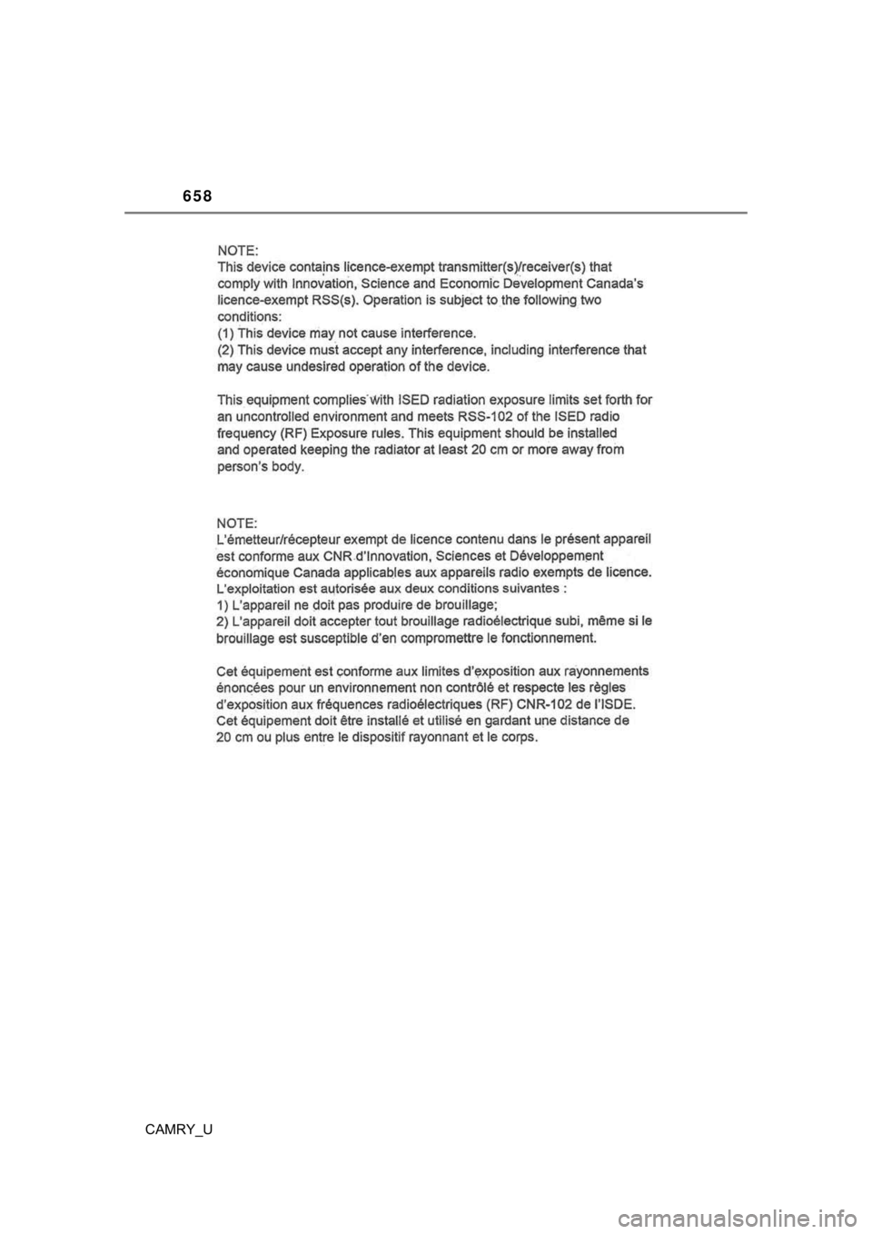 TOYOTA CAMRY 2022 Owners Manual 658
CAMRY_U TOYOTA CAMRY 2022 Owners Manual 658
CAMRY_U