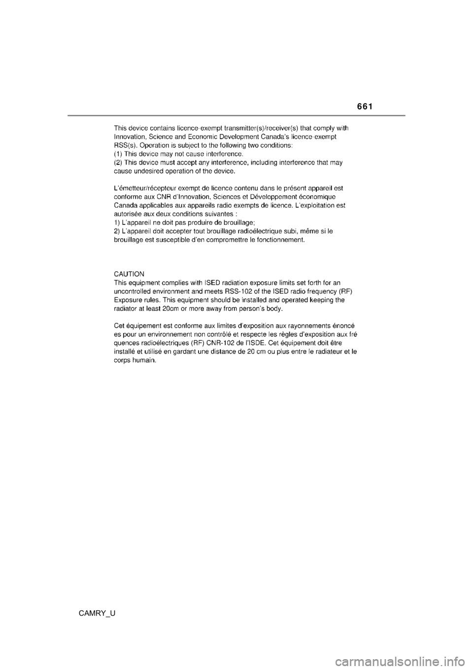 TOYOTA CAMRY 2022 Owners Manual 661
CAMRY_U TOYOTA CAMRY 2022 Owners Manual 661
CAMRY_U