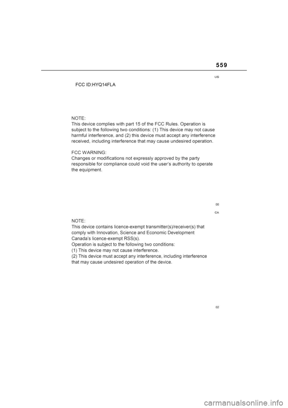 TOYOTA HIGHLANDER HYBRID 2023 Owners Manual 559 TOYOTA HIGHLANDER HYBRID 2023 Owners Manual 559