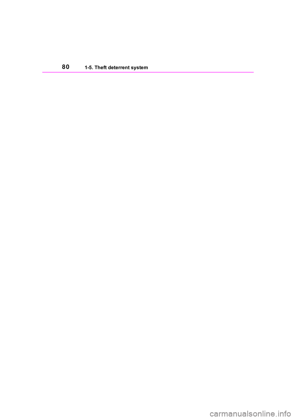 TOYOTA HIGHLANDER HYBRID 2023 Manual PDF 801-5. Theft deterrent system TOYOTA HIGHLANDER HYBRID 2023 Manual PDF 801-5. Theft deterrent system