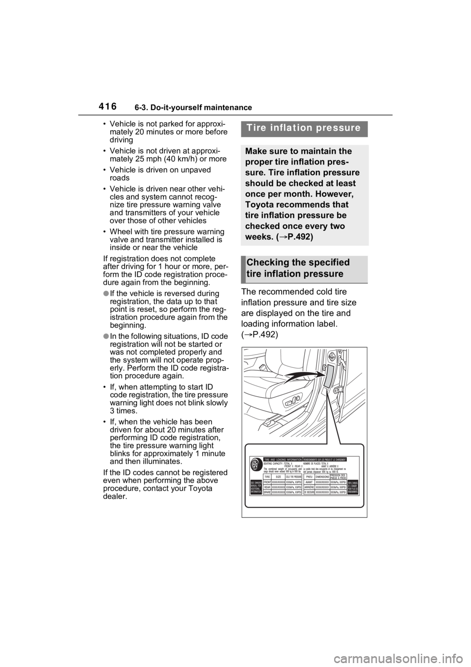 TOYOTA RAV4 2023 Owners Manual 4166-3. Do-it-yourself maintenance
• Vehicle is not parked for approxi-
mately 20 minutes or more before
driving
• Vehicle is not driven at approxi- mately 25 mph ( 40 km/h) or more
• Vehicle i TOYOTA RAV4 2023 Owners Manual 4166-3. Do-it-yourself maintenance
• Vehicle is not parked for approxi-
mately 20 minutes or more before
driving
• Vehicle is not driven at approxi- mately 25 mph ( 40 km/h) or more
• Vehicle i