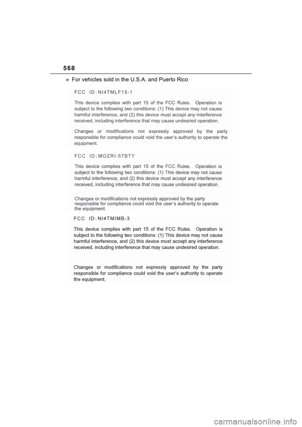 TOYOTA RAV4 HYBRID 2023 Owners Manual 568
For vehicles sold in the U.S.A. and Puerto Rico TOYOTA RAV4 HYBRID 2023 Owners Manual 568
For vehicles sold in the U.S.A. and Puerto Rico