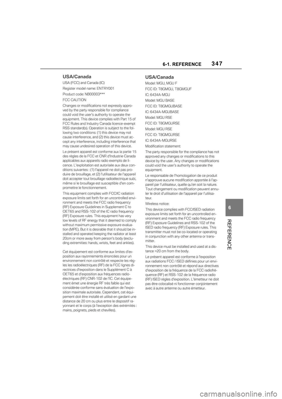 TOYOTA SUPRA 2023 Owners Manual 3476-1. REFERENCE
6
REFERENCE TOYOTA SUPRA 2023 Owners Manual 3476-1. REFERENCE
6
REFERENCE
