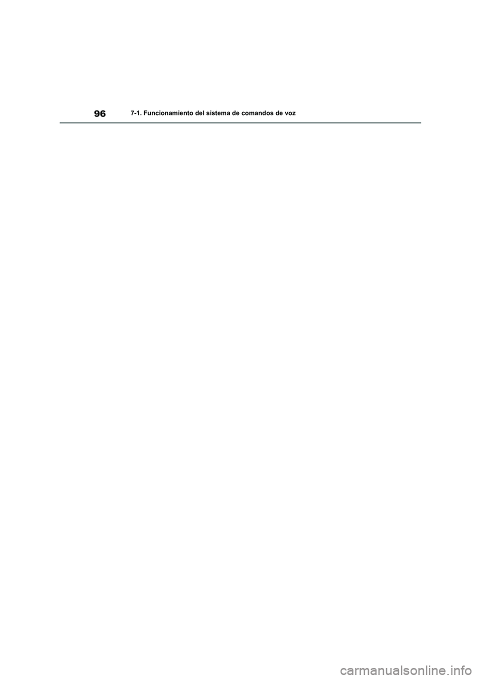 TOYOTA 86 2022  Manual del propietario (in Spanish) 967-1. Funcionamiento del sistema de comandos de voz 