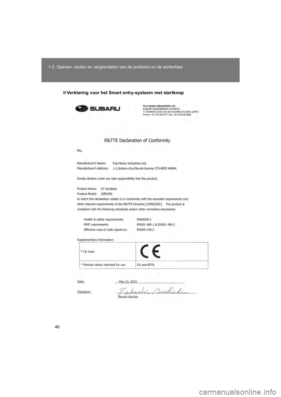 TOYOTA 86 2017 Instructieboekje (in Dutch) 46
1-2. Openen, sluiten en vergren
delen van de portieren en de achterklep
86_EE (OM18071E)
■Verklaring voor het Smart entry-systeem met startknop
86_OM_Europe_OM18071E.book Pag e 46 Friday, Augus TOYOTA 86 2017 Instructieboekje (in Dutch) 46
1-2. Openen, sluiten en vergren
delen van de portieren en de achterklep
86_EE (OM18071E)
■Verklaring voor het Smart entry-systeem met startknop
86_OM_Europe_OM18071E.book Pag e 46 Friday, Augus