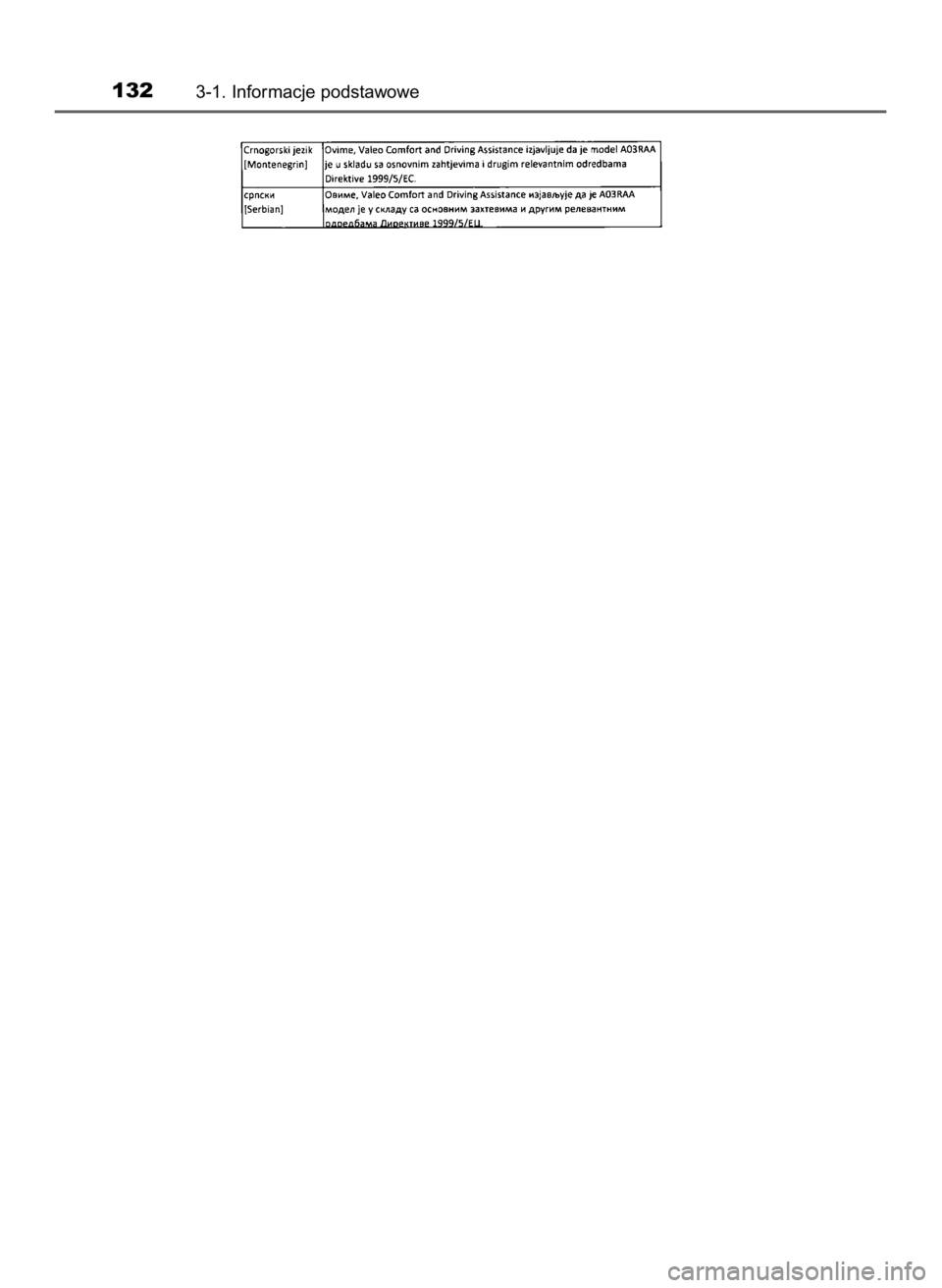 TOYOTA AURIS TOURING SPORTS 2016  Instrukcja obsługi (in Polish) 1323-1. Informacje podstawowe
10 IO Auris TS OM12K53E  4/26/16  11:26 AM  Page 132    (Black plate) 