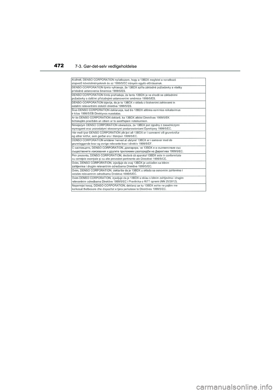 TOYOTA AVENSIS 2015  Brugsanvisning (in Danish) 4727-3. Gør-det-selv vedligeholdelse
OM20C20DK
OM20C20DK.book  Page 472  Wednesday, April 29, 2015  1:03 PM 