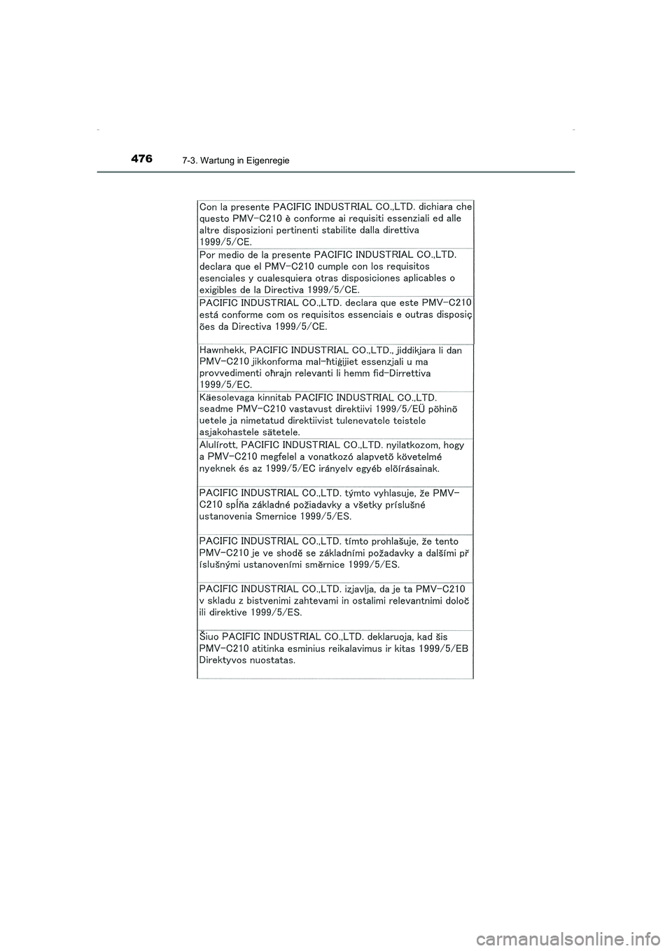 TOYOTA AVENSIS 2015 Betriebsanleitungen (in German) 4767-3. Wartung in Eigenregie
AVENSIS_OM_OM20C22M_(EM)
AVENSIS_OM_OM20C22M_(EM).book Page 476 Friday, February 6, 2015 8:11 PM TOYOTA AVENSIS 2015 Betriebsanleitungen (in German) 4767-3. Wartung in Eigenregie
AVENSIS_OM_OM20C22M_(EM)
AVENSIS_OM_OM20C22M_(EM).book Page 476 Friday, February 6, 2015 8:11 PM