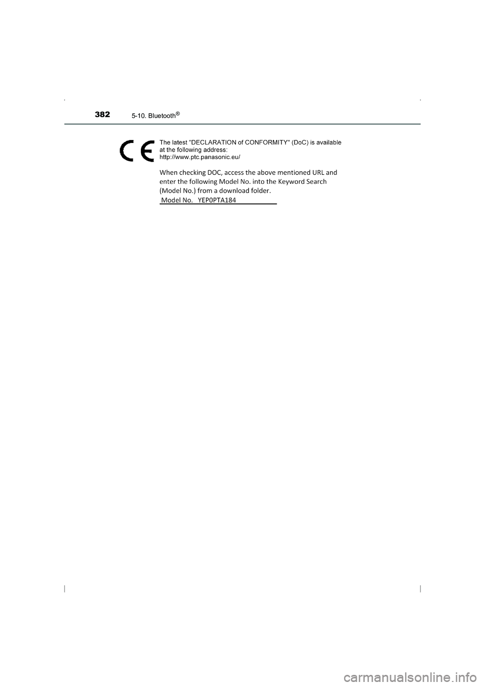 TOYOTA AVENSIS 2015 Manuale duso (in Italian) 3825-10. Bluetooth®
AVENSIS_OM_OM20C24L_(EL)
AVENSIS_OM_OM20C24L_(EL).book Page 382 Friday, February 6, 2015 7:48 PM TOYOTA AVENSIS 2015 Manuale duso (in Italian) 3825-10. Bluetooth®
AVENSIS_OM_OM20C24L_(EL)
AVENSIS_OM_OM20C24L_(EL).book Page 382 Friday, February 6, 2015 7:48 PM