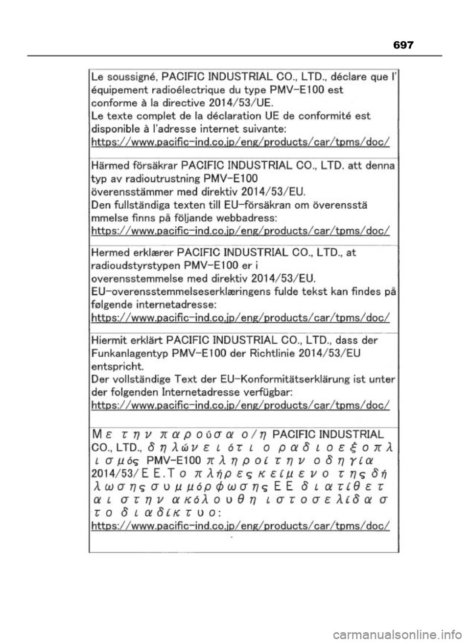 TOYOTA CAMRY 2023 Instrukcja obsługi (in Polish) 697
25 Camry HV OM33G33E 8/5/22 1:11 PM Page 697 (Black plate) TOYOTA CAMRY 2023 Instrukcja obsługi (in Polish) 697
25 Camry HV OM33G33E 8/5/22 1:11 PM Page 697 (Black plate)
