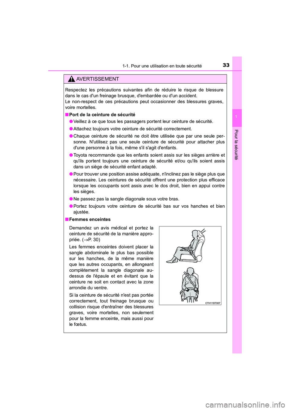 TOYOTA CAMRY HYBRID 2018 Manuel du propriétaire (in French) 331-1. Pour une utilisation en toute sécurité
1
Pour la sécurité
CAMRY_HV_D (OM06123D)
AVERTISSEMENT
Respectez les précautions suivantes afin de réduire le risque de blessure
dans le cas dun f TOYOTA CAMRY HYBRID 2018 Manuel du propriétaire (in French) 331-1. Pour une utilisation en toute sécurité
1
Pour la sécurité
CAMRY_HV_D (OM06123D)
AVERTISSEMENT
Respectez les précautions suivantes afin de réduire le risque de blessure
dans le cas dun f
