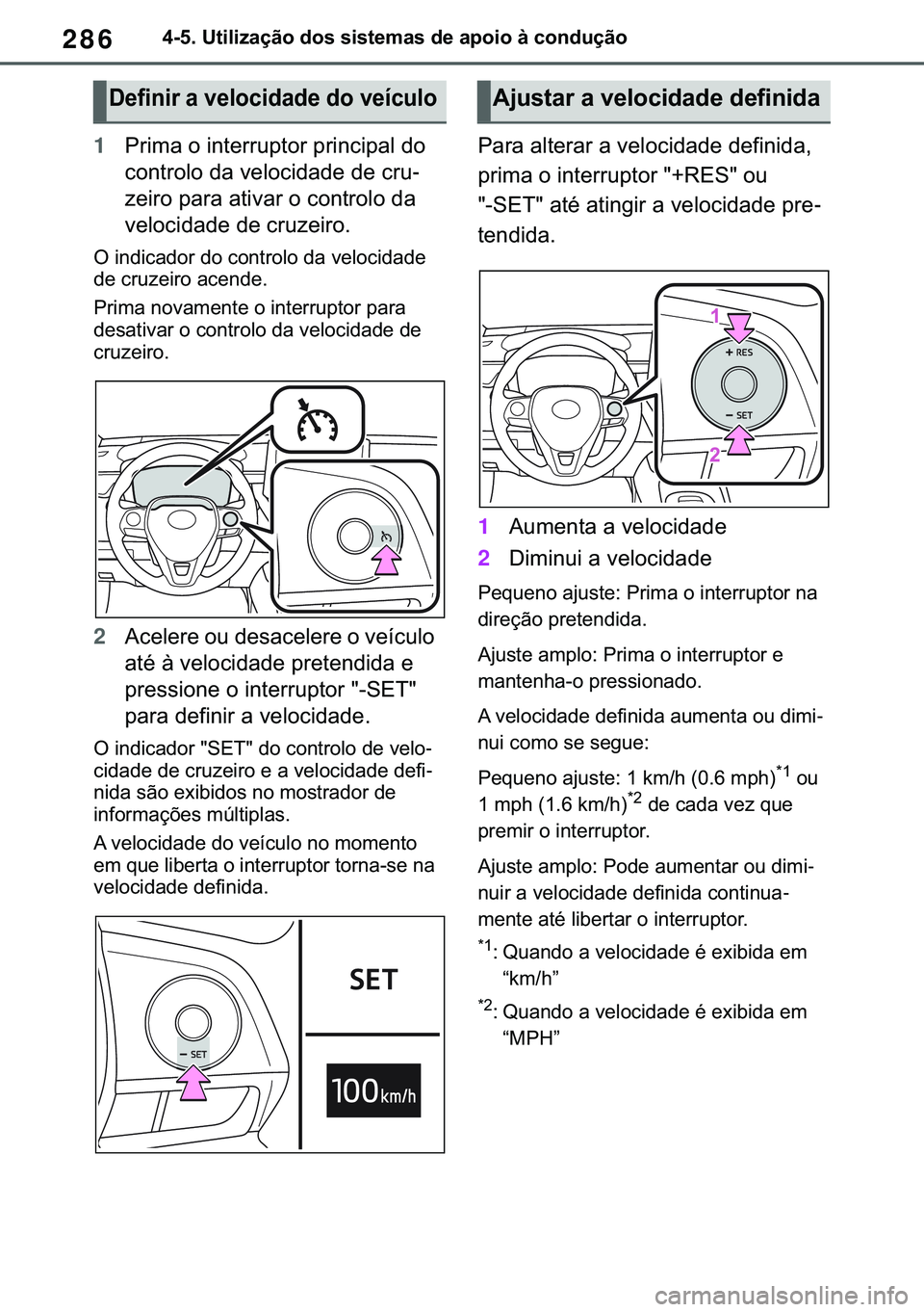 TOYOTA COROLLA 2021  Manual de utilização (in Portuguese) 286
�&�2�5�2�/�/�$ �+�9 �7�0�0�7 �(�(
������8�W�L�O�L�]�D�o�m�R��G�R�V��V�L�V�W�H�P�D�V��G�H��D�S�R�L�R��j��F�R�Q�G�X�o�m�R
1�3�U�L�P�D��R��L�Q�W�H�U�U�X�S�W�R�U��S�U�L�Q�F�L�S�D�O��G�R