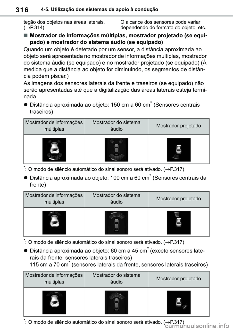 TOYOTA COROLLA 2020  Manual de utilização (in Portuguese) 316
�&�2�5�2�/�/�$ �+�9 �7�0�0�7 �(�(
������8�W�L�O�L�]�D�o�m�R��G�R�V��V�L�V�W�H�P�D�V��G�H��D�S�R�L�R��j��F�R�Q�G�X�o�m�R
�W�H�o�m�R��G�R�V��R�E�M�H�W�R�V��Q�D�V��i�U�H�D�V��O�D�W�H�