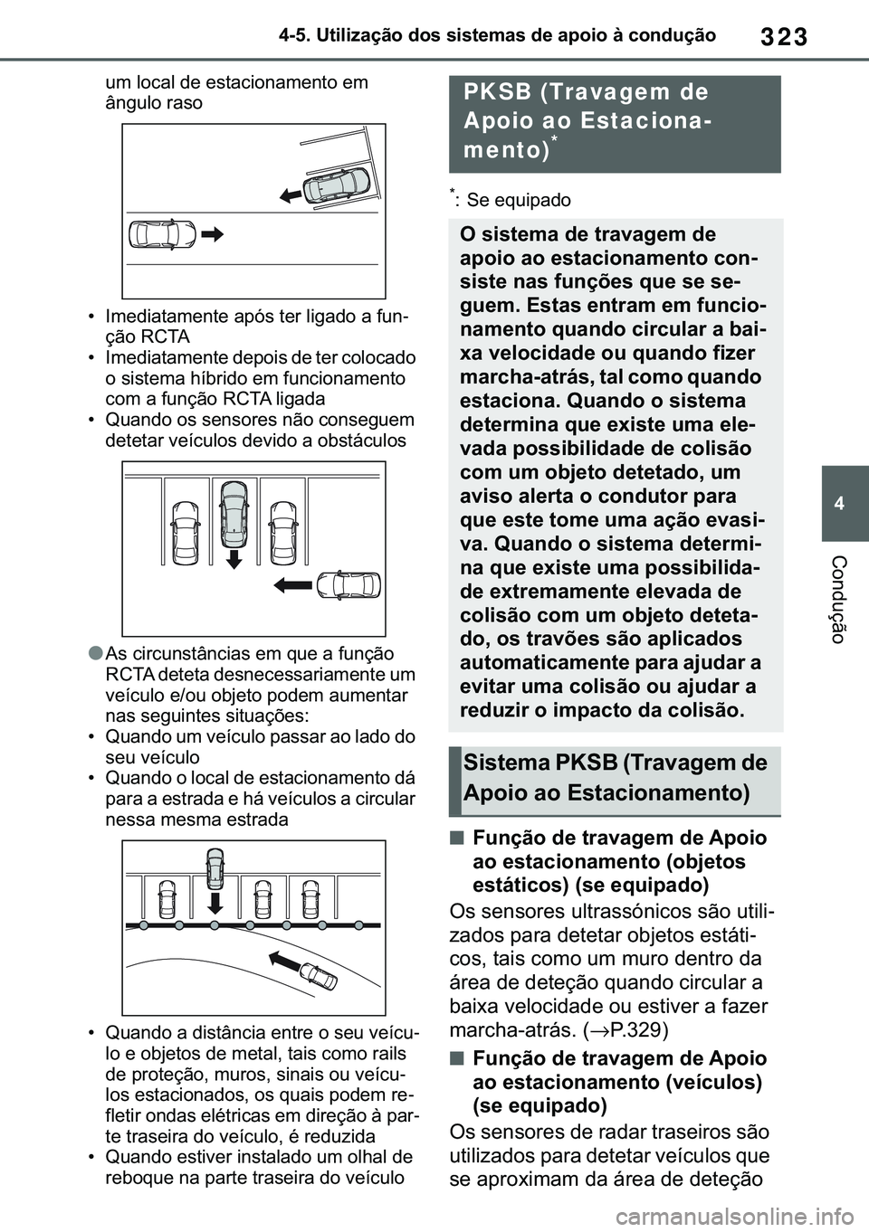 TOYOTA COROLLA 2021  Manual de utilização (in Portuguese) 323
�
�&�2�5�2�/�/�$ �+�9 �7�0�0�7 �(�(
������8�W�L�O�L�]�D�o�m�R��G�R�V��V�L�V�W�H�P�D�V��G�H��D�S�R�L�R��j��F�R�Q�G�X�o�m�R
�&�R�Q�G�X�o�m�R
�X�P��O�R�F�D�O��G�H��H�V�W�D�F�L�R�Q�D�P�