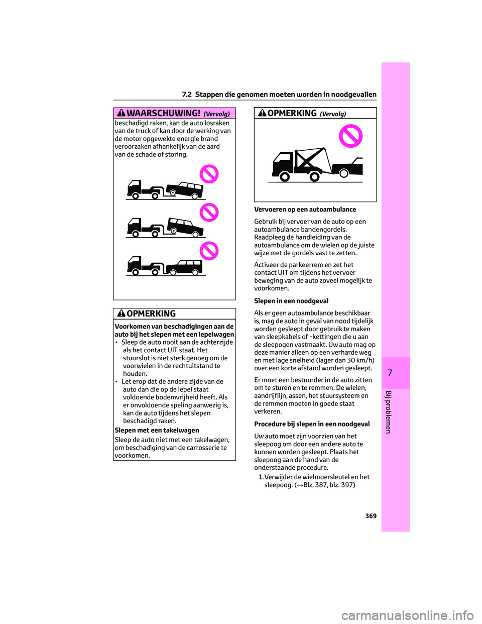 TOYOTA COROLLA CROSS 2022 Instructieboekje (in Dutch) WAARSCHUWING!(Vervolg)
beschadigd raken, kan de auto losraken
van de truck of kan door de werking van
de motor opgewekte energie brand
veroorzaken afhankelijk van de aard
van de schade of storing.
OPM TOYOTA COROLLA CROSS 2022 Instructieboekje (in Dutch) WAARSCHUWING!(Vervolg)
beschadigd raken, kan de auto losraken
van de truck of kan door de werking van
de motor opgewekte energie brand
veroorzaken afhankelijk van de aard
van de schade of storing.
OPM