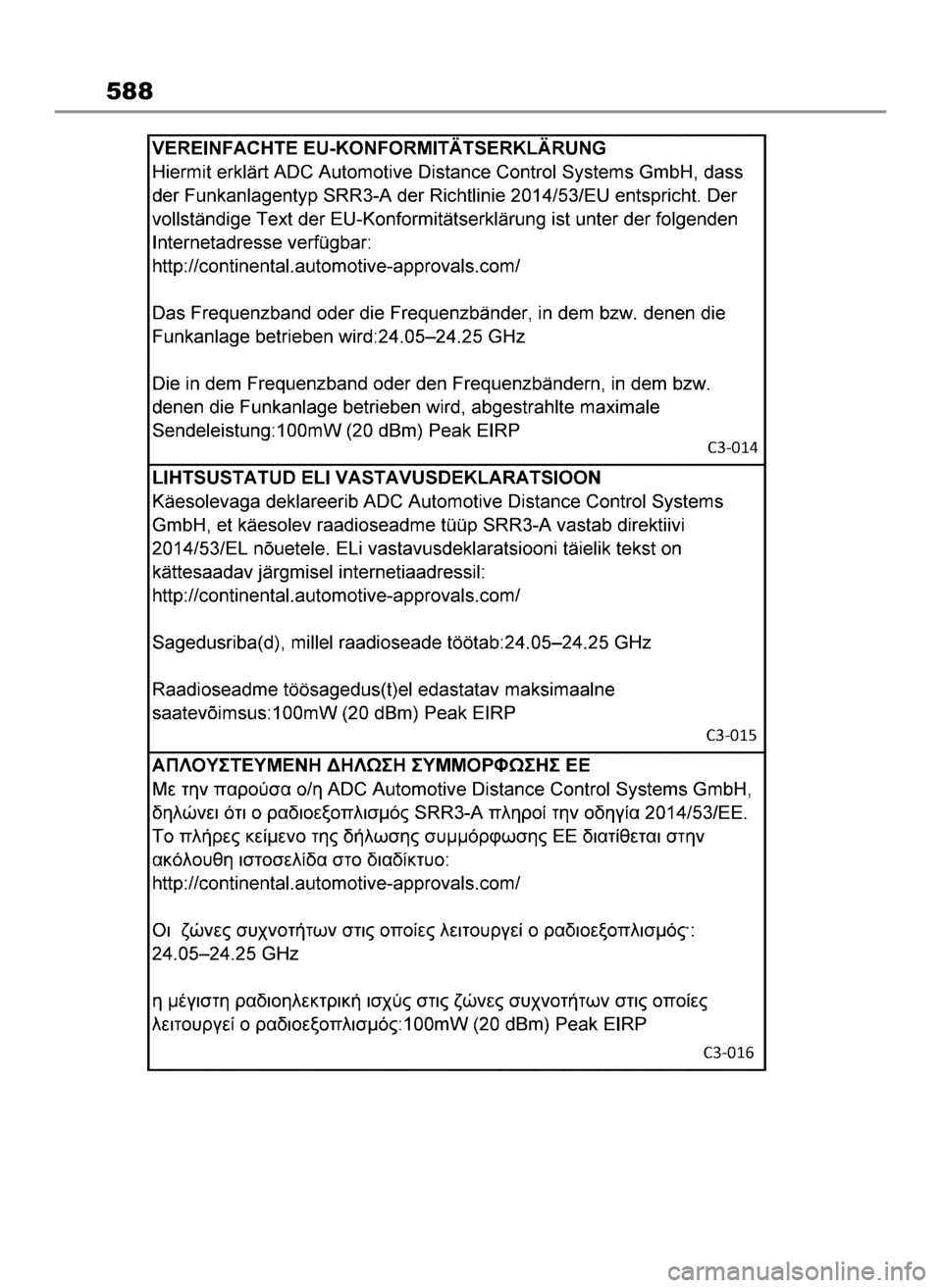 TOYOTA COROLLA CROSS 2022 Instrukcja obsługi (in Polish) 588
31 Corolla Cross HV OM16576E 9/30/22 3:26 PM Page 588 TOYOTA COROLLA CROSS 2022 Instrukcja obsługi (in Polish) 588
31 Corolla Cross HV OM16576E 9/30/22 3:26 PM Page 588