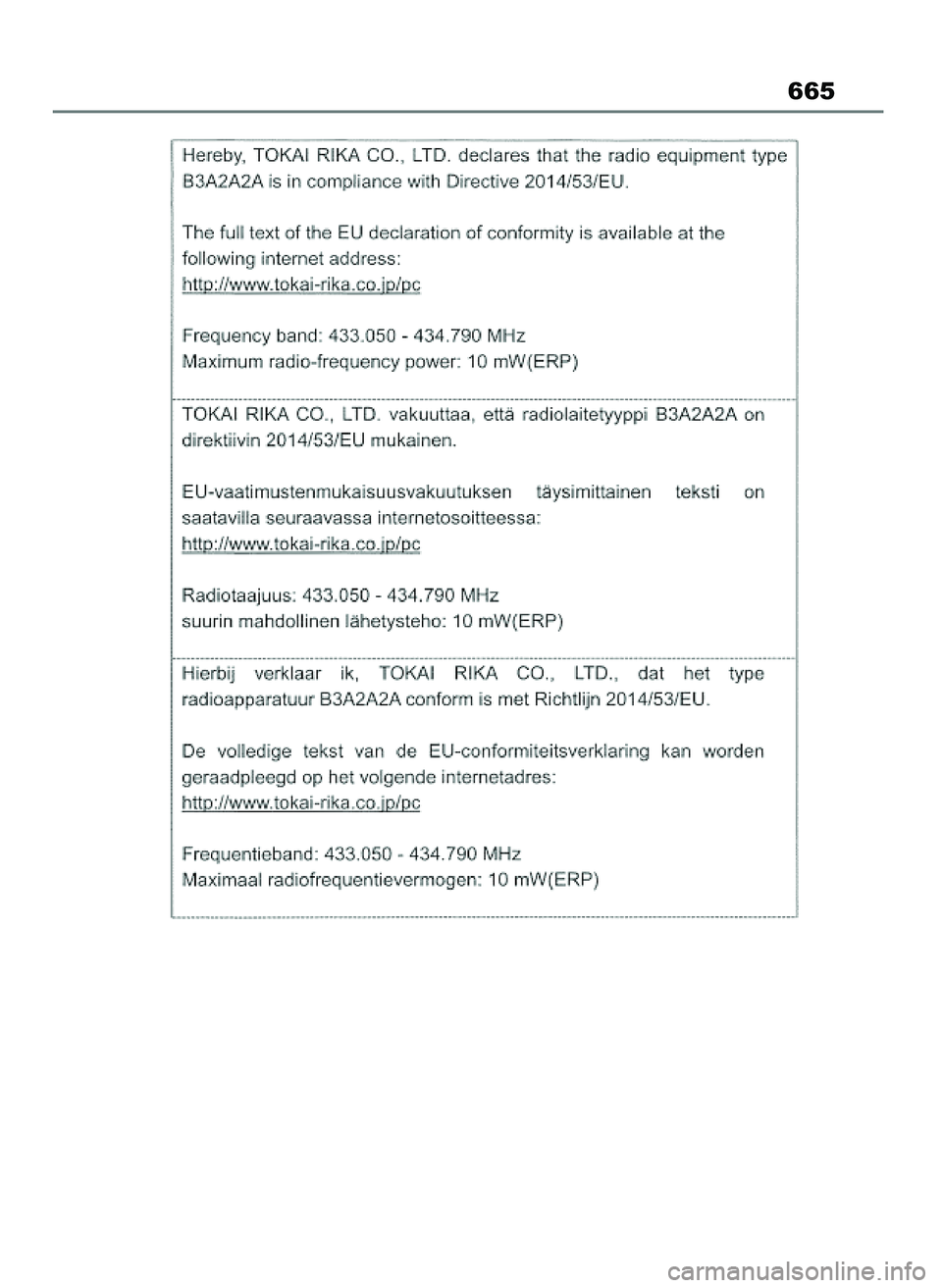 TOYOTA COROLLA HATCHBACK 2023 Instrukcja obsługi (in Polish) 665
45 Corolla TMUK OM12R84E 27/12/22 14:26 Page 665 TOYOTA COROLLA HATCHBACK 2023 Instrukcja obsługi (in Polish) 665
45 Corolla TMUK OM12R84E 27/12/22 14:26 Page 665