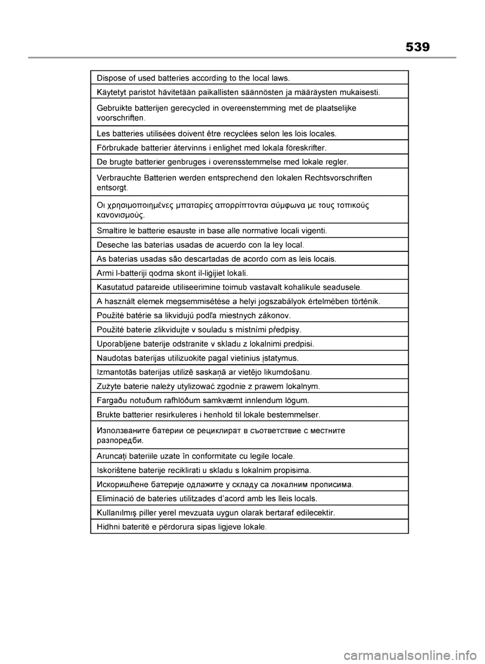 TOYOTA HIGHLANDER 2023 Instrukcja obsługi (in Polish) 539
2 Highlander HV OM48G81E 2/2/23 1:24 PM Page 539 TOYOTA HIGHLANDER 2023 Instrukcja obsługi (in Polish) 539
2 Highlander HV OM48G81E 2/2/23 1:24 PM Page 539