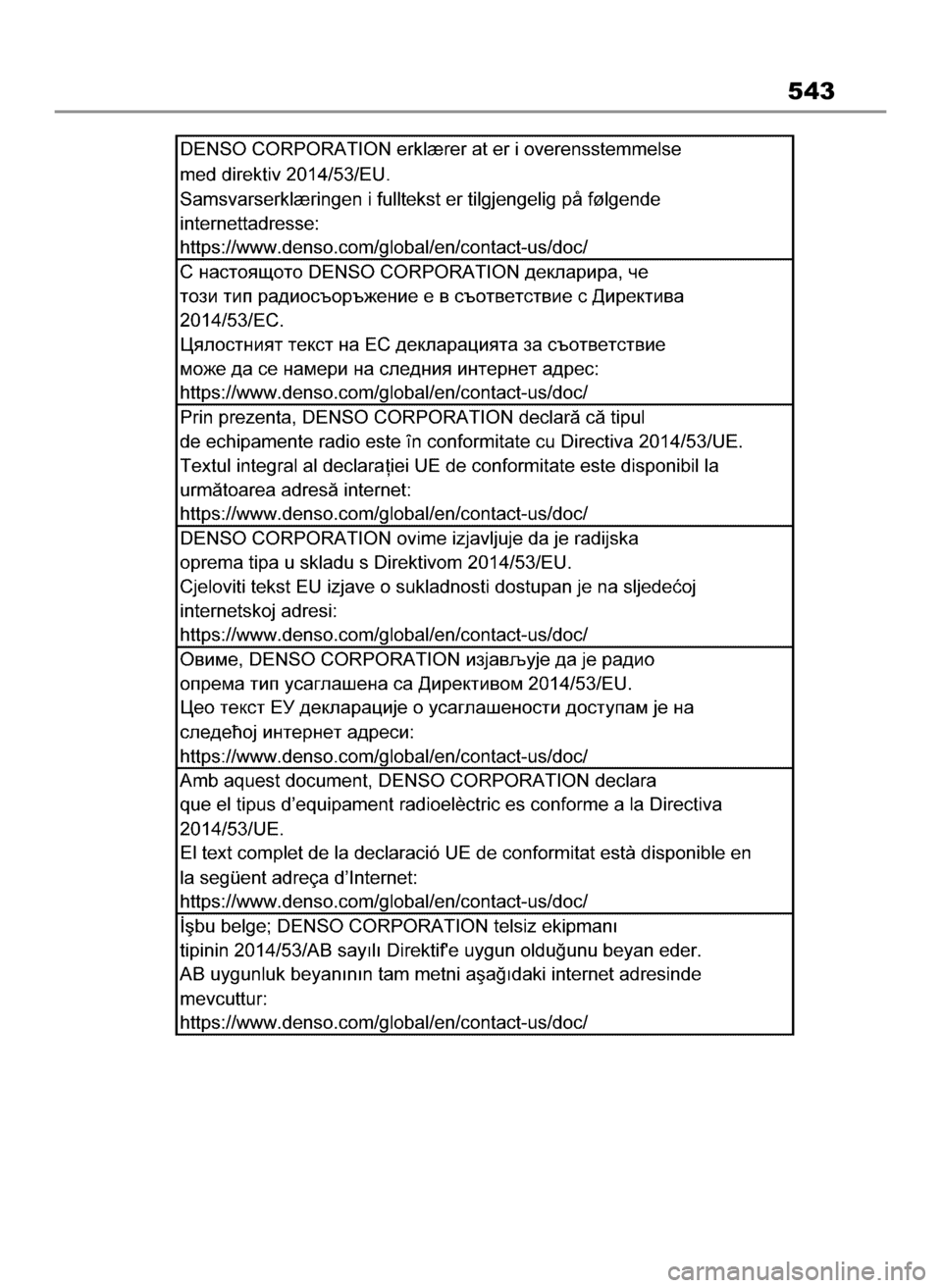 TOYOTA HIGHLANDER 2023 Instrukcja obsługi (in Polish) 543
2 Highlander HV OM48G81E 2/2/23 1:24 PM Page 543 TOYOTA HIGHLANDER 2023 Instrukcja obsługi (in Polish) 543
2 Highlander HV OM48G81E 2/2/23 1:24 PM Page 543