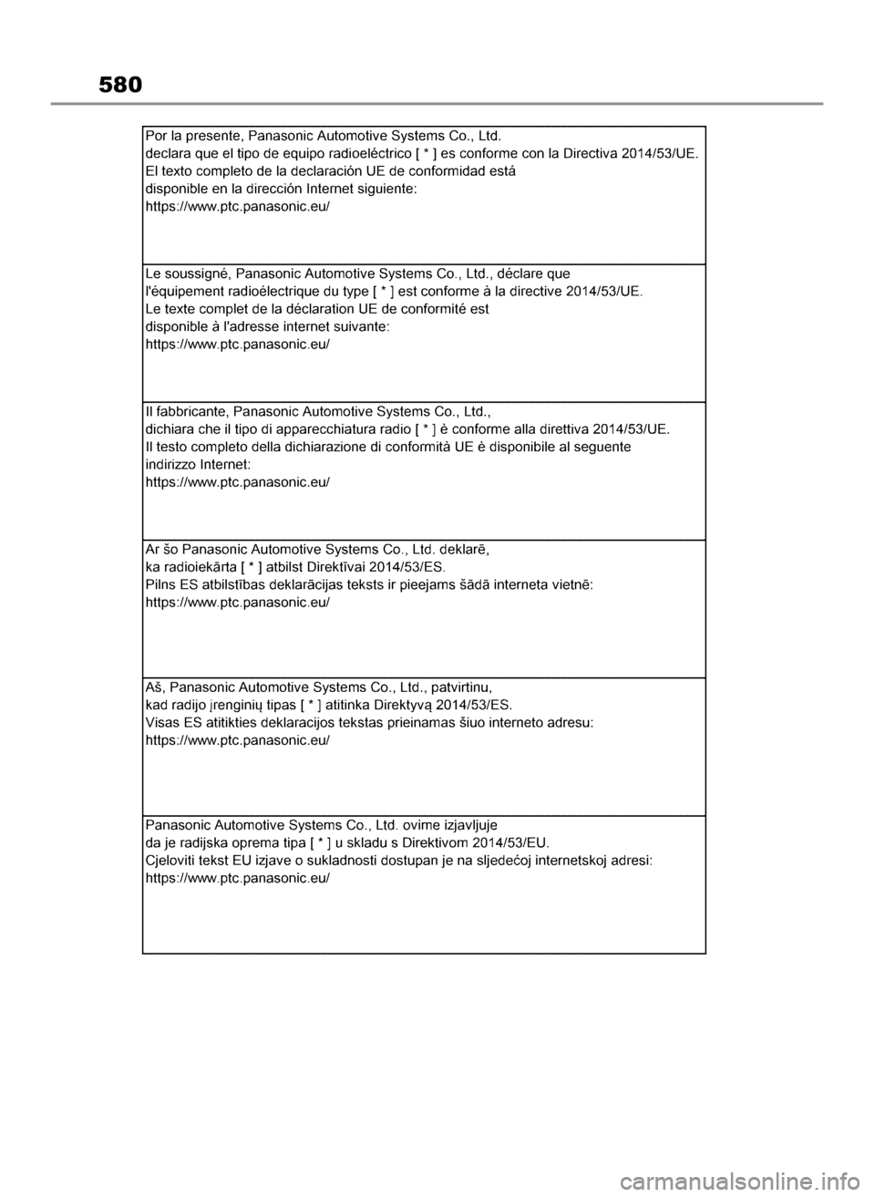 TOYOTA HIGHLANDER 2023  Instrukcja obsługi (in Polish) 580
2 Highlander HV OM48G81E   2/2/23  1:26 PM  Page 580 