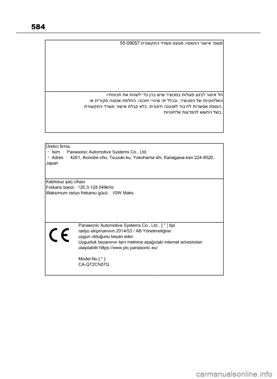 TOYOTA HIGHLANDER 2023  Instrukcja obsługi (in Polish) 584
2 Highlander HV OM48G81E   2/2/23  1:26 PM  Page 584 