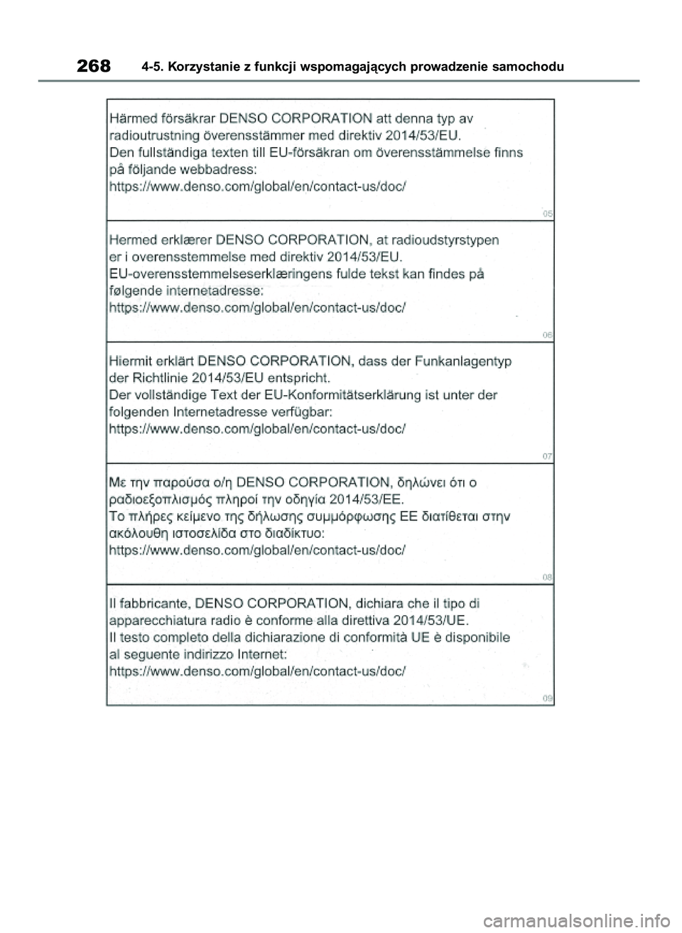 TOYOTA HIGHLANDER 2021  Instrukcja obsługi (in Polish) 2684-5. Korzystanie z funkcji wspomagajàcych prowadzenie samochodu
56 Highlander HV OM48M30E  29/11/21  14:33  Page 268 