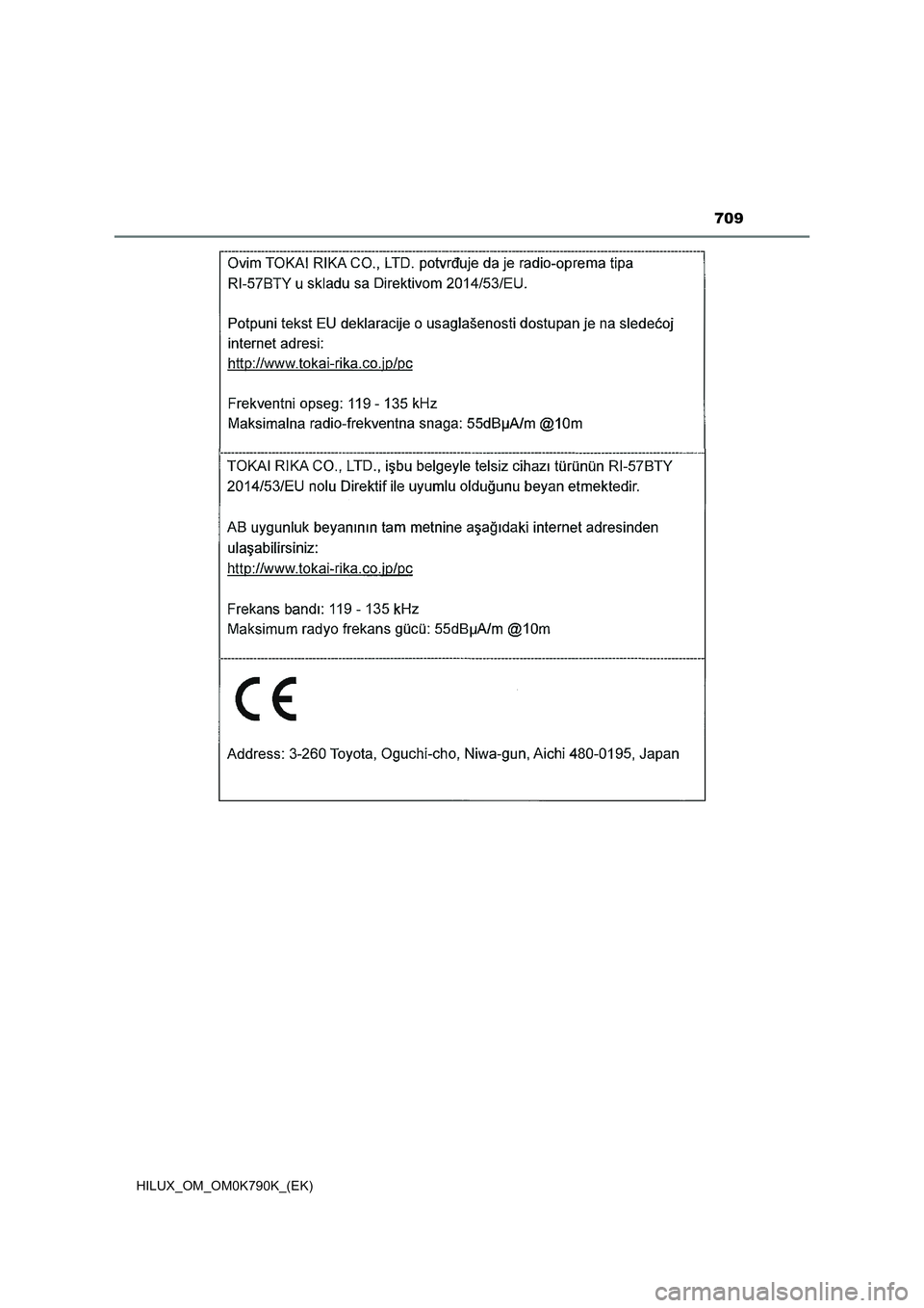 TOYOTA HILUX 2023  Manuel du propriétaire (in French) 709
HILUX_OM_OM0K790K_(EK) 