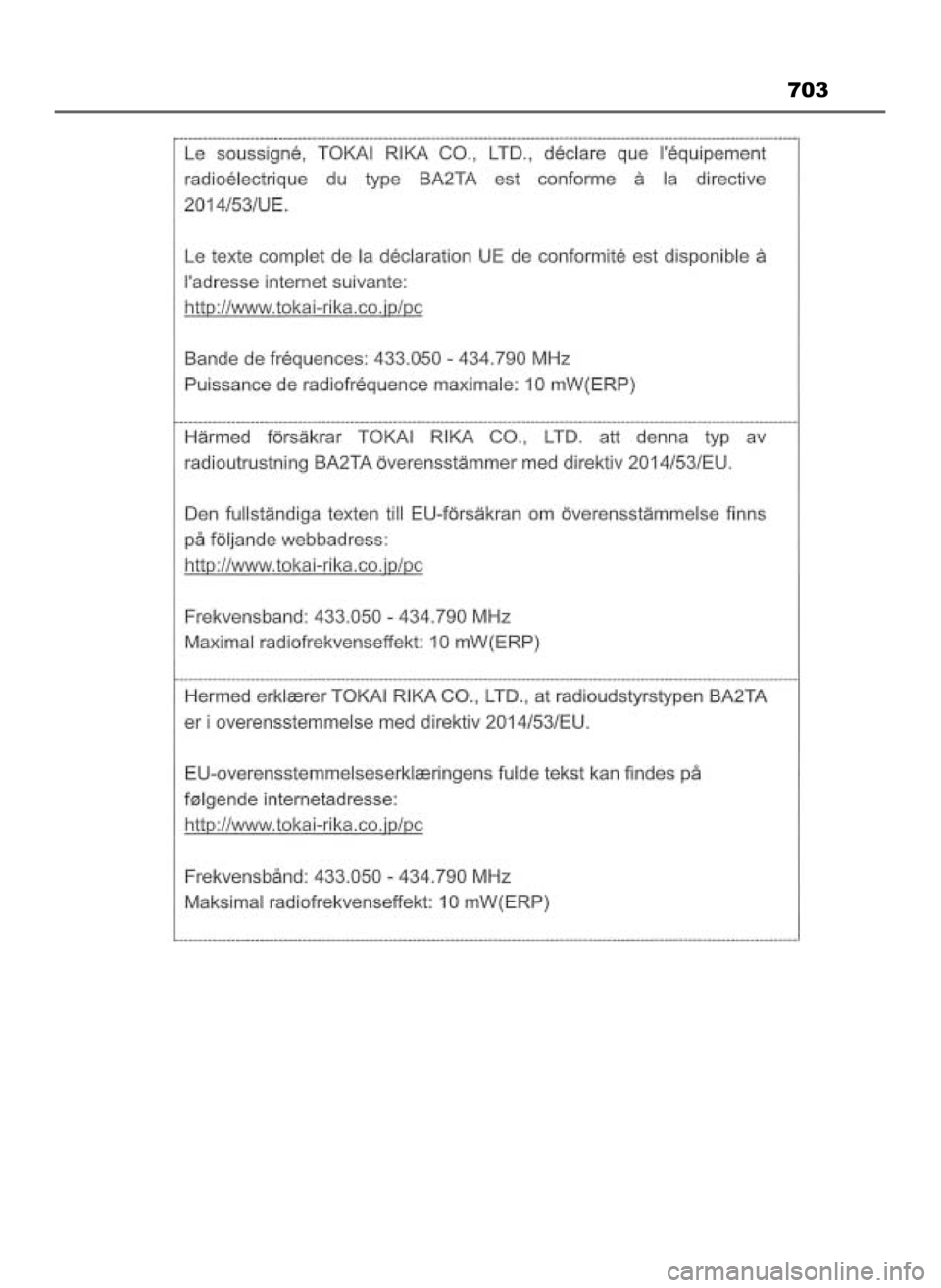 TOYOTA HILUX 2023 Instrukcja obsługi (in Polish) 703
8 Hilux OM0K789E 3/11/23 4:56 PM Page 703 (Black plate) TOYOTA HILUX 2023 Instrukcja obsługi (in Polish) 703
8 Hilux OM0K789E 3/11/23 4:56 PM Page 703 (Black plate)