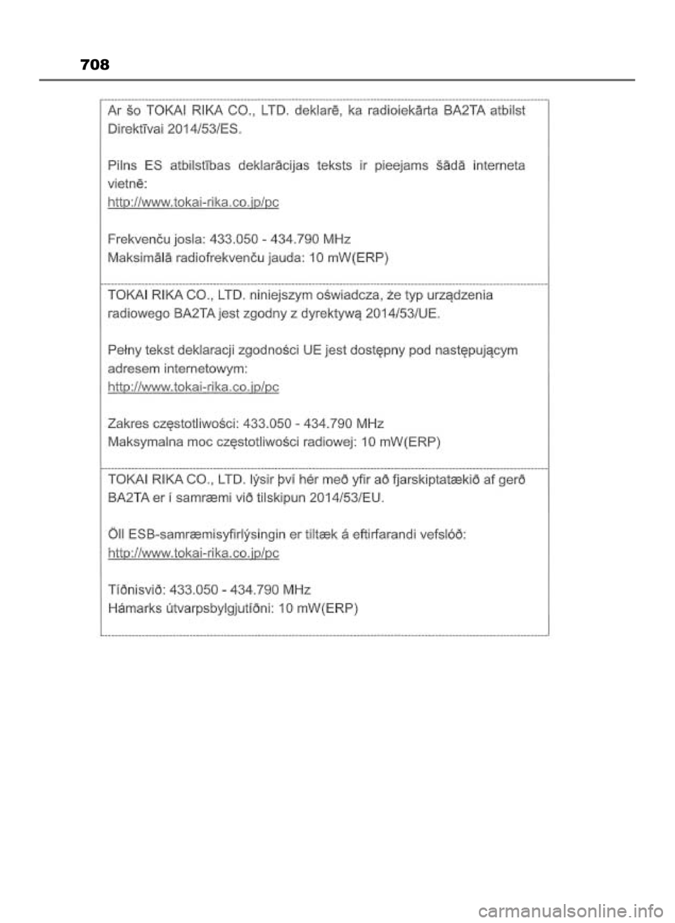 TOYOTA HILUX 2023 Instrukcja obsługi (in Polish) 708
8 Hilux OM0K789E 3/11/23 4:56 PM Page 708 (Black plate) TOYOTA HILUX 2023 Instrukcja obsługi (in Polish) 708
8 Hilux OM0K789E 3/11/23 4:56 PM Page 708 (Black plate)