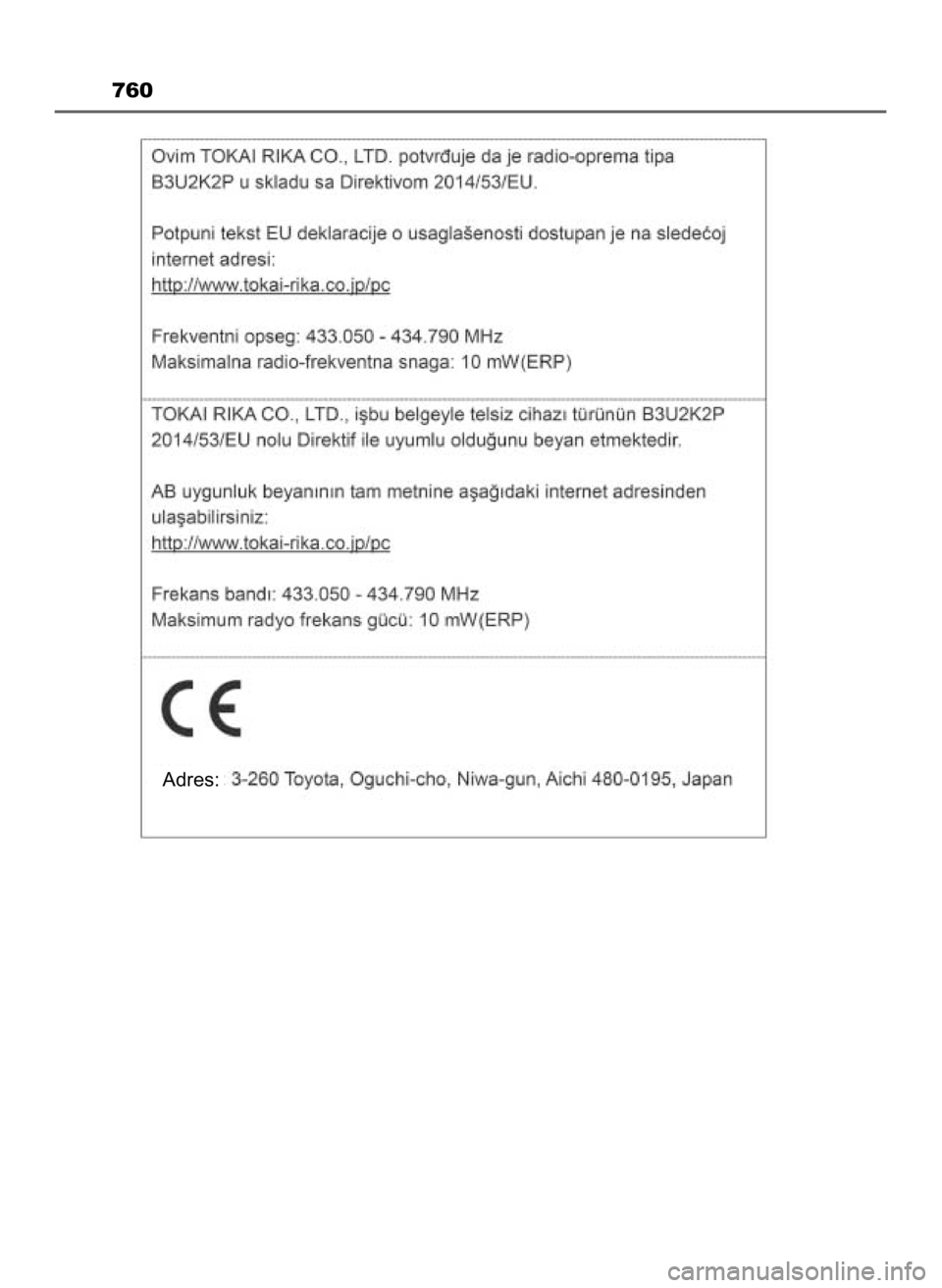 TOYOTA HILUX 2023 Instrukcja obsługi (in Polish) 760
Adres:
8 Hilux OM0K789E 3/11/23 4:56 PM Page 760 (Black plate) TOYOTA HILUX 2023 Instrukcja obsługi (in Polish) 760
Adres:
8 Hilux OM0K789E 3/11/23 4:56 PM Page 760 (Black plate)