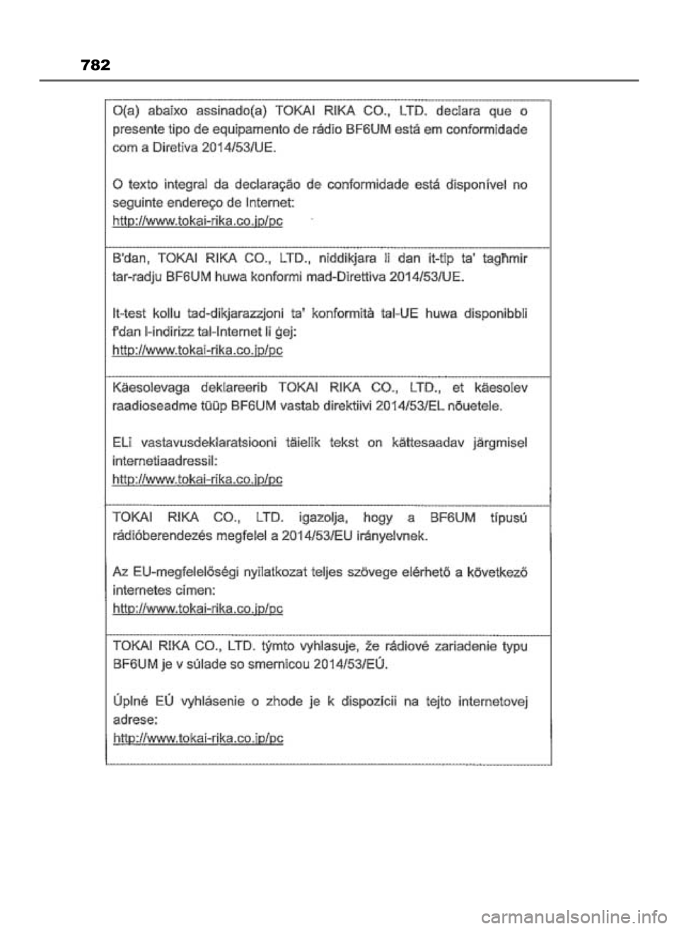 TOYOTA HILUX 2023 Instrukcja obsługi (in Polish) 782
8 Hilux OM0K789E 3/11/23 4:56 PM Page 782 (Black plate) TOYOTA HILUX 2023 Instrukcja obsługi (in Polish) 782
8 Hilux OM0K789E 3/11/23 4:56 PM Page 782 (Black plate)