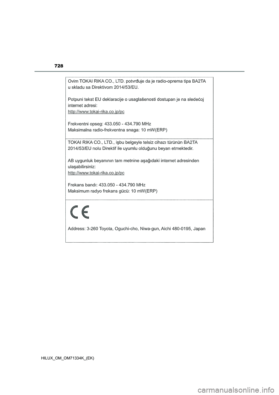TOYOTA HILUX 2022  Manuel du propriétaire (in French) 728
HILUX_OM_OM71334K_(EK) 